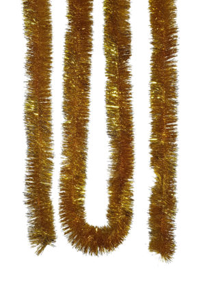 Tinsel 5.5m (18ft) 4 ply – 50mm GOLD
