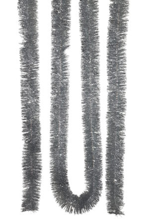 Tinsel 5.5m (18ft) 4 ply – 50mm Silver