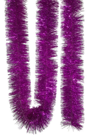 Tinsel 5.5m (18ft) 4 ply – 100mm Cerise