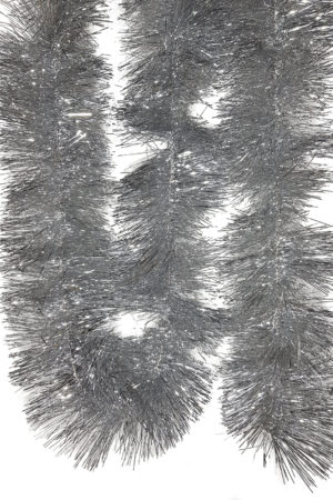 Tinsel 5.5m (18ft) 4 ply – 150mm Silver