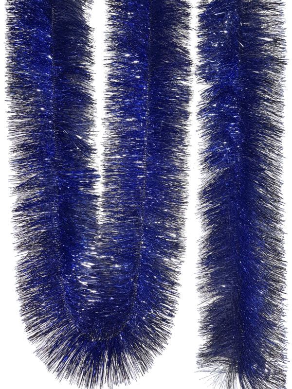 Tinsel 5.5m (18ft) 4 ply – 150mm – Blue