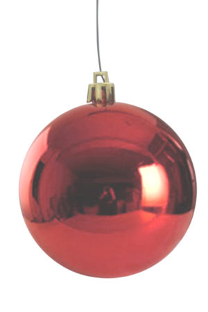 Christmas Ball 100mm Glossy Red