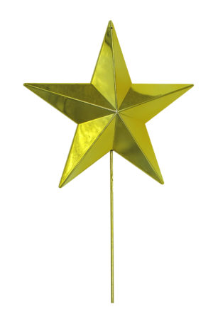 Star Christmas Tree Topper 20cm Gold
