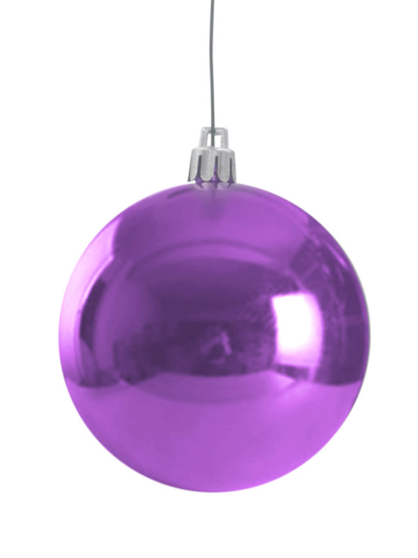 Christmas Ball Glossy Purple