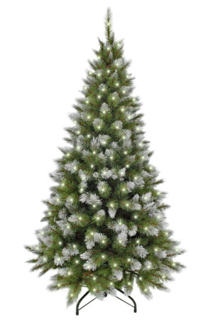 5ft Pittsburgh Spruce Christmas Tree Green Frosted 1.52m with 300 Lights