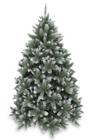6.5ft New Hampshire Super deluxe Pine Christmas tree Blue/Green Frosted Hinged 1.98m