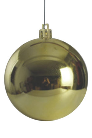 Christmas Ball 100mm Glossy Gold