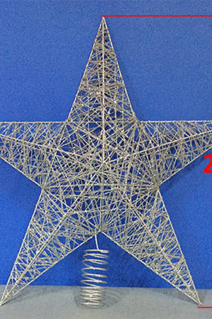 Star Tree Topper Silver 61cm