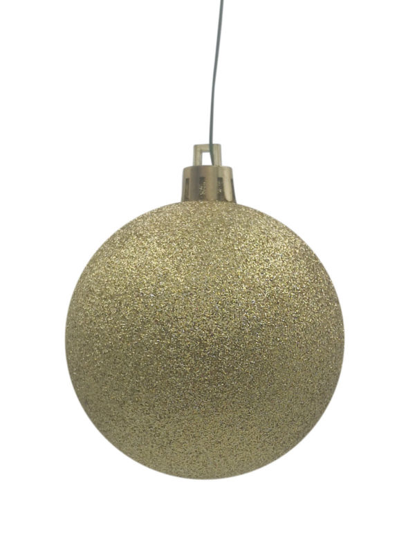 Christmas Ball Gold Glitter