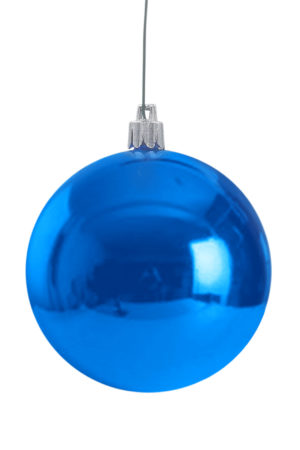 Christmas Ball 100mm Glossy Blue