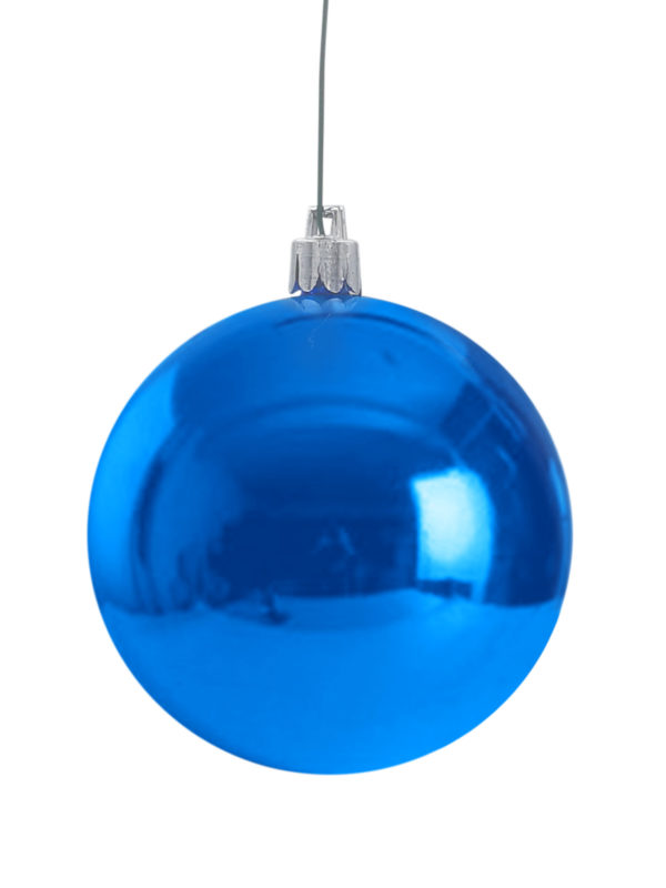 Christmas Ball 100mm Glossy Blue
