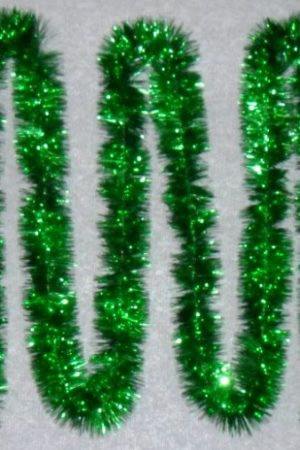 Tinsel 5.5m (18ft) 4 ply – 100mm Green