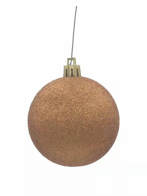 Christmas Ball Glitter Copper