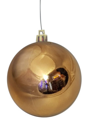 Christmas Ball 100mm Glossy Copper