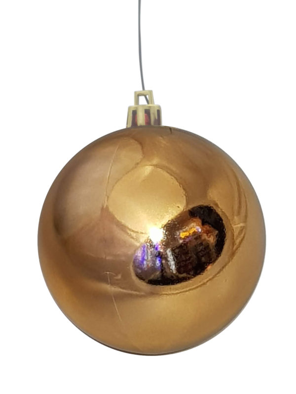 Christmas Ball 100mm Glossy Copper