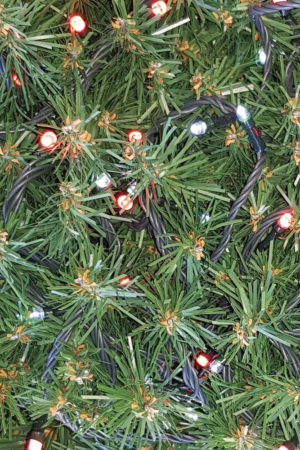 Christmas Tree LED Light string x 160 with Alternate LED’s  – Red/ White Lights