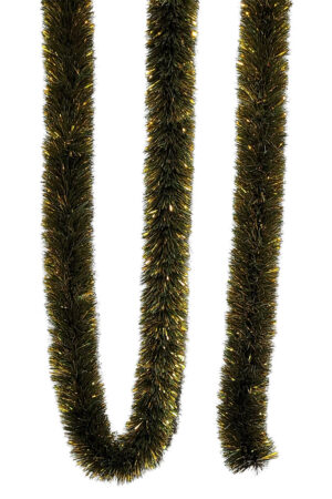 Christmas Forest Garland 5.5m (18ft) 10 ply – 100mm Green/Gold