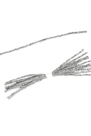 Tinsel Tie Silver 10 pieces