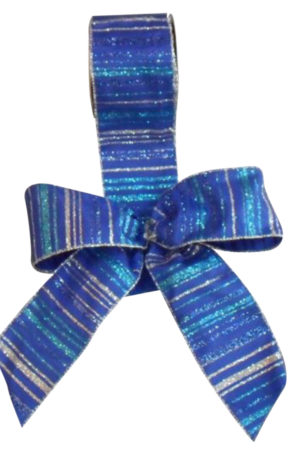 Ribbon Royal Blue Stripes