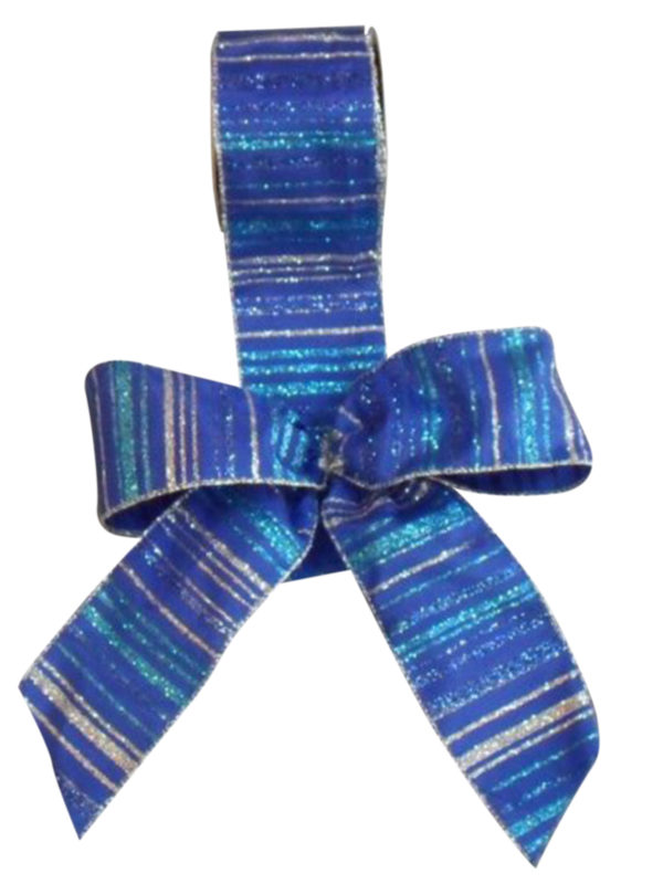 Ribbon Royal Blue Stripes