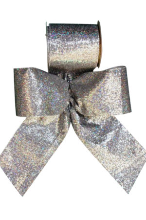 Ribbon Silver Lame’ with Sparkles