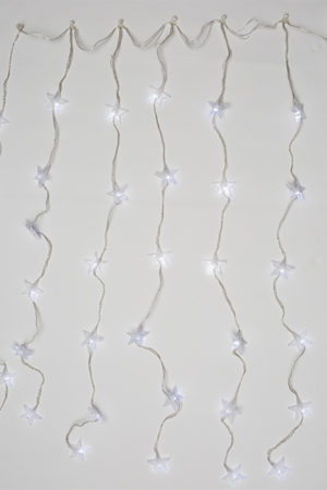 Christmas Lights Star Curtain