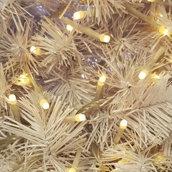 Wedding and White Christmas Tree LED Micro Lights x 160 Warm White with Translucent cord