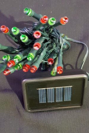 Solar Power Christmas Garden LED light string x 50 Multi Colour Light