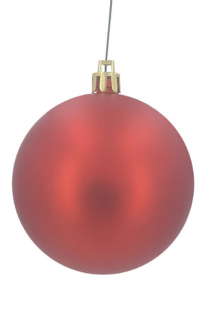 Christmas Ball 100mm Matt Red