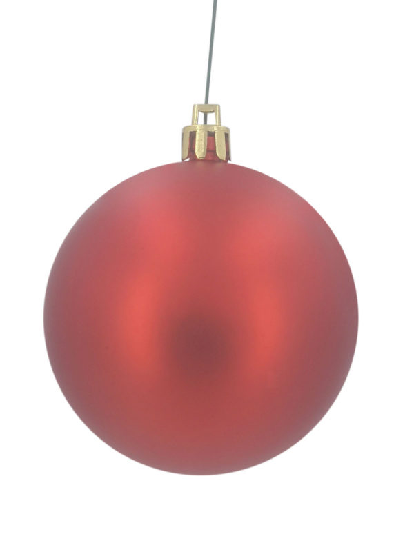 Christmas Ball Matt Red