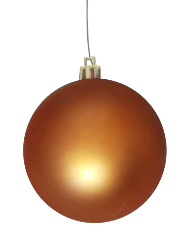Christmas Ball 70mm Matt Copper