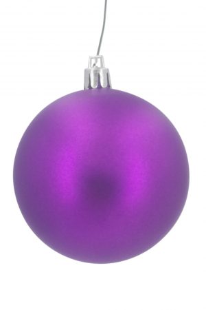 Christmas Ball 70mm Matt Purple