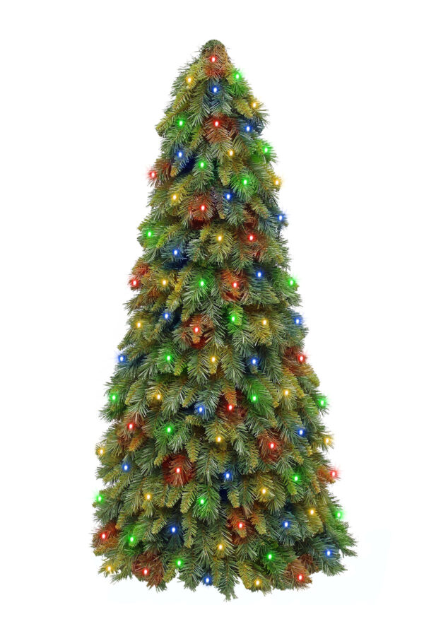 4ft New Hampshire Christmas Cone Tree Indoor or Outdoor Modular 1.22m prelit with 600 LED’s