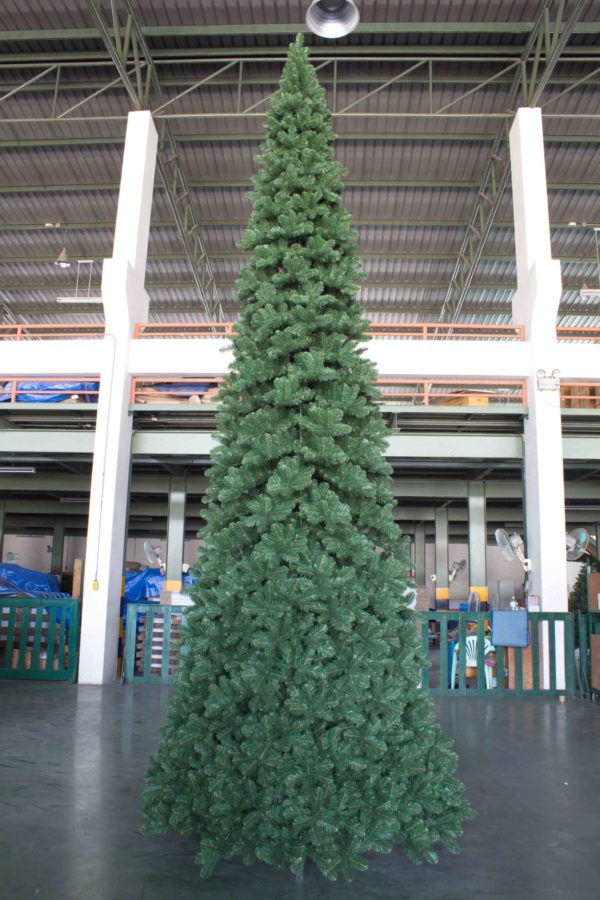 16.5ft Pencil Pine Christmas Tree Green 5.03m