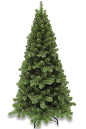 6ft Pencil Pine Christmas Tree Hinged Green 1.83m