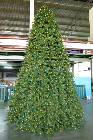 Pinewood Spruce Christmas Tree Outdoor with Lights