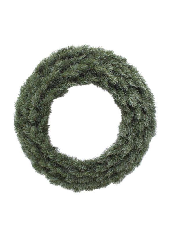 24 inch Pitch Pine Wreath New Growth Blue 61cm