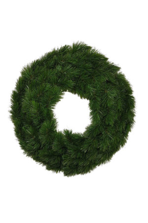 24 inch Pitch Pine Christmas Wreath Green 61cm