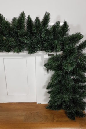 9ft Pitch Pine Christmas Garland New Growth Blue 2.74m