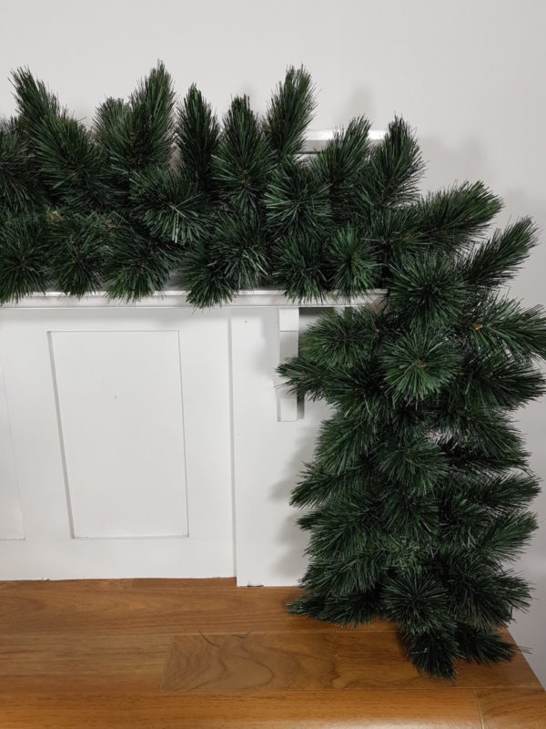 9ft Pitch Pine Christmas Garland New Growth Blue 2.74m