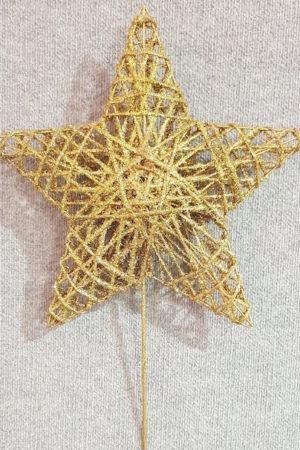 Star Tree Topper Gold 40cm