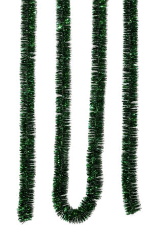 Tinsel 5.5m (18ft) 4 ply – 50mm Green