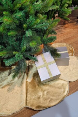 Christmas Tree Skirt Gold