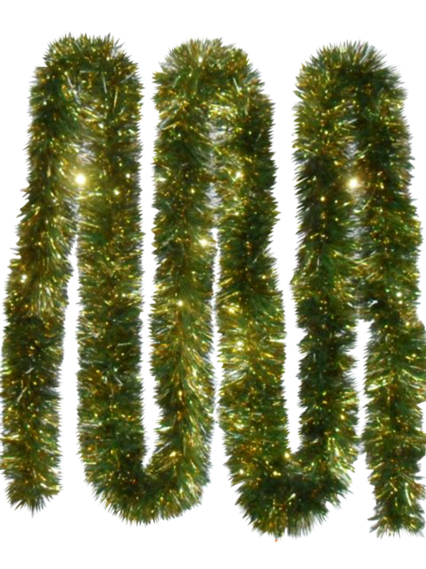 Forest Garland 5.5m (18ft) 10 ply – 150mm Green/Gold